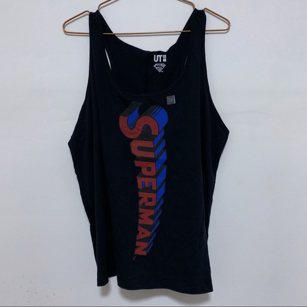 *NEW Uniqlo Superman Black Tank Top